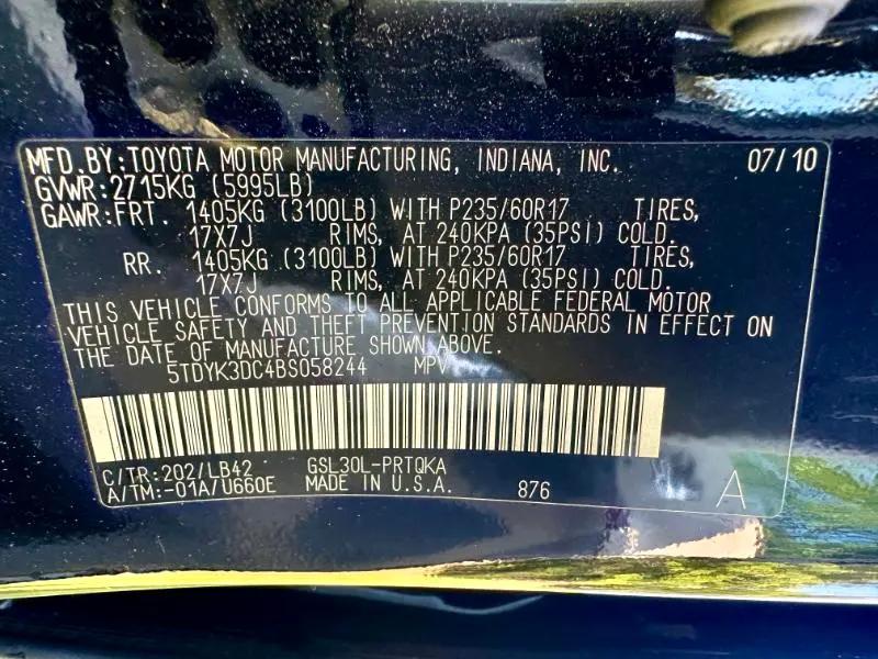 used 2011 Toyota Sienna car, priced at $6,950