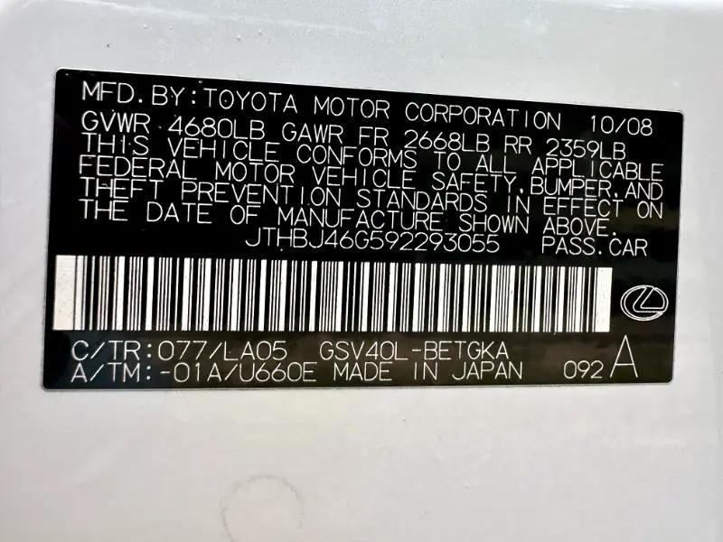 used 2009 Lexus ES 350 car, priced at $4,950