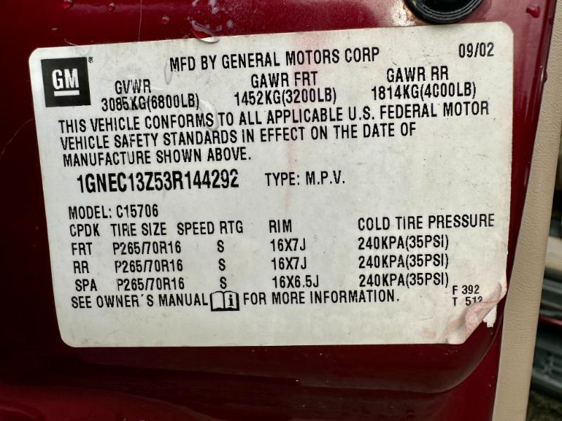 used 2003 Chevrolet Tahoe car, priced at $4,950