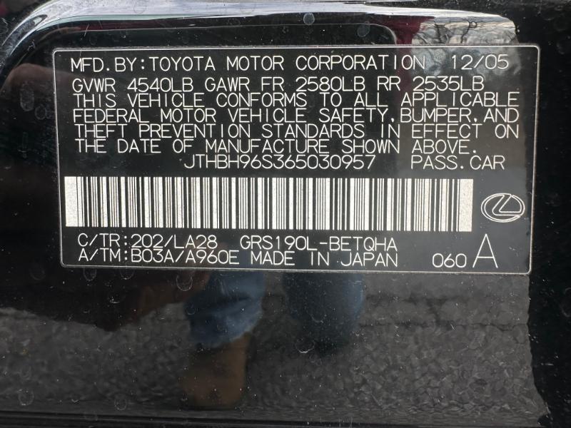 used 2006 Lexus GS 300 car, priced at $4,950