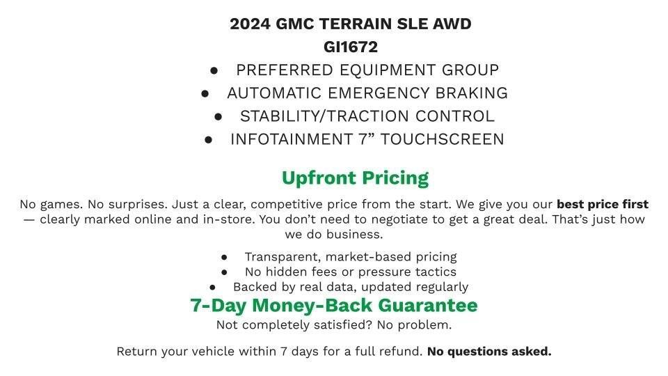 used 2024 GMC Terrain car, priced at $20,993