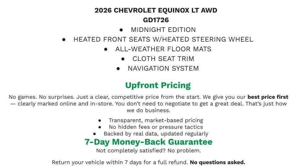 used 2026 Chevrolet Equinox car, priced at $29,998
