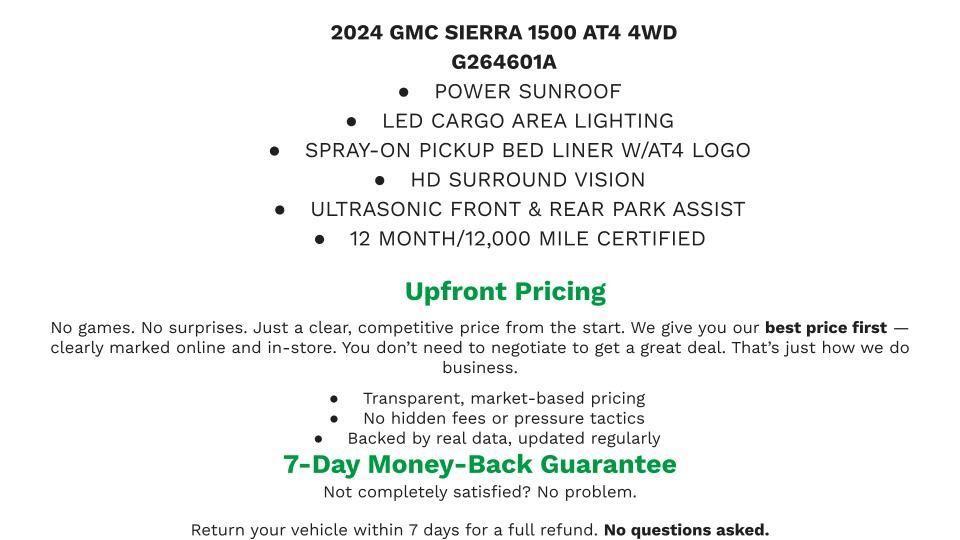 used 2024 GMC Sierra 1500 car, priced at $57,353