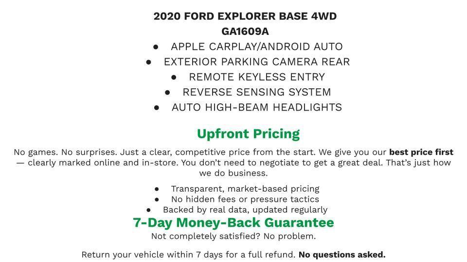 used 2020 Ford Explorer car, priced at $17,791