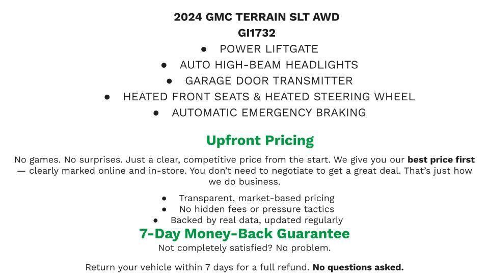 used 2024 GMC Terrain car, priced at $28,590