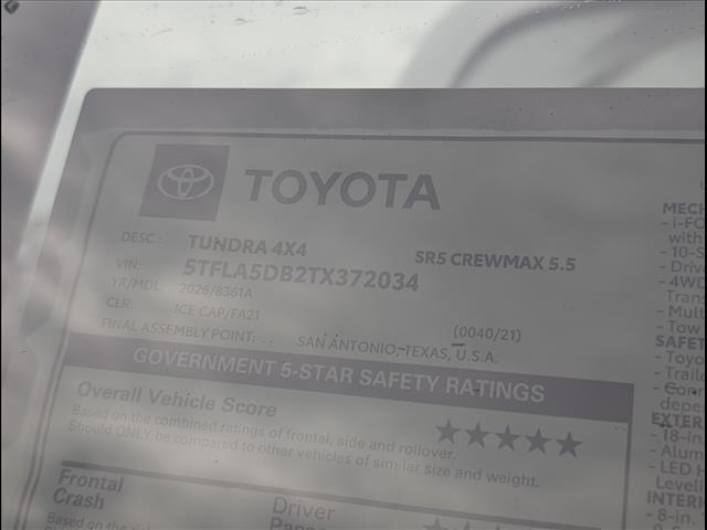 new 2026 Toyota Tundra car, priced at $56,348