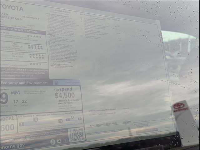 new 2026 Toyota Tundra car, priced at $56,348