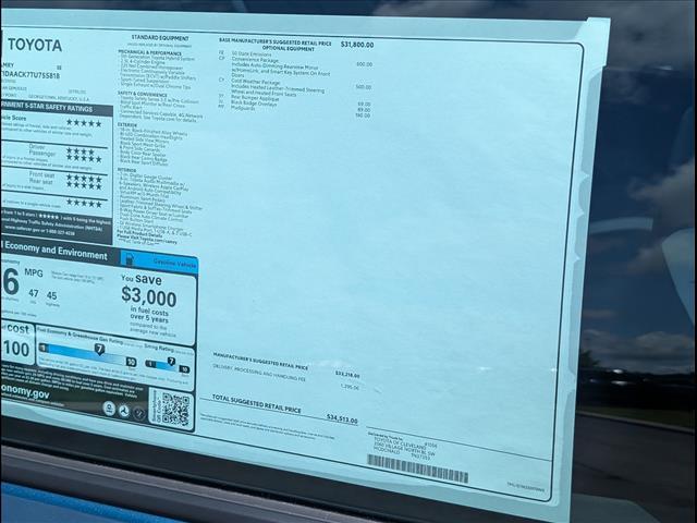 new 2026 Toyota Camry car, priced at $35,412