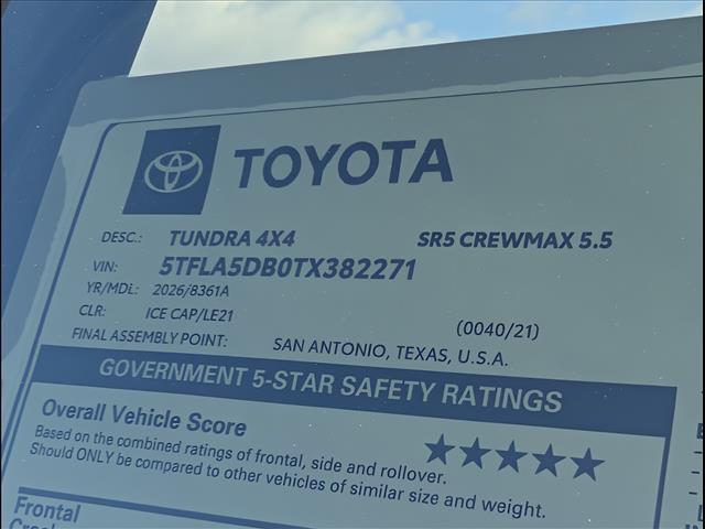 new 2026 Toyota Tundra car, priced at $56,578