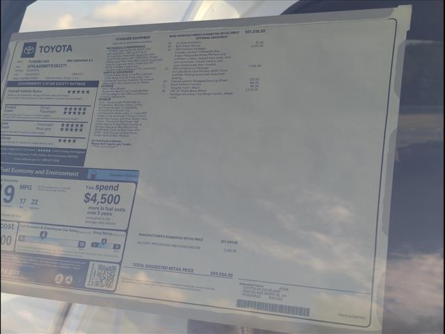 new 2026 Toyota Tundra car, priced at $56,578