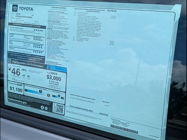 new 2026 Toyota Camry car, priced at $44,878