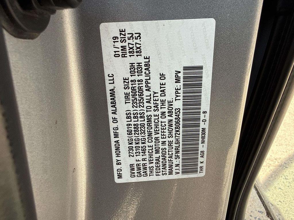 used 2019 Honda Odyssey car, priced at $20,500