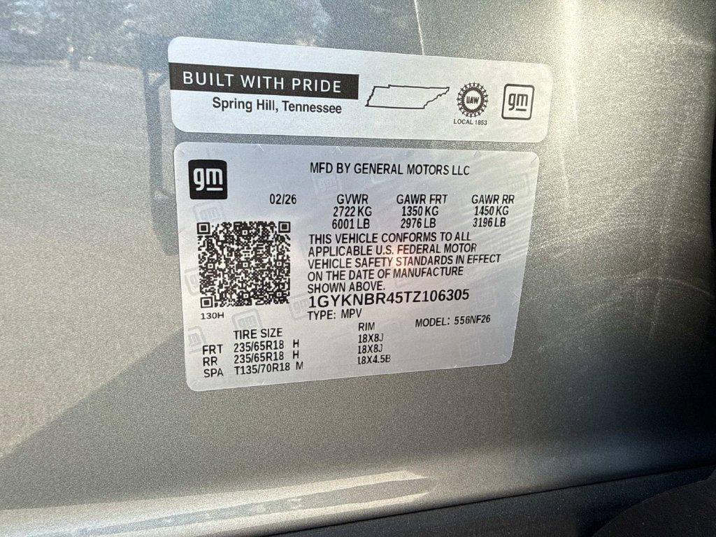 new 2026 Cadillac XT5 car, priced at $50,019