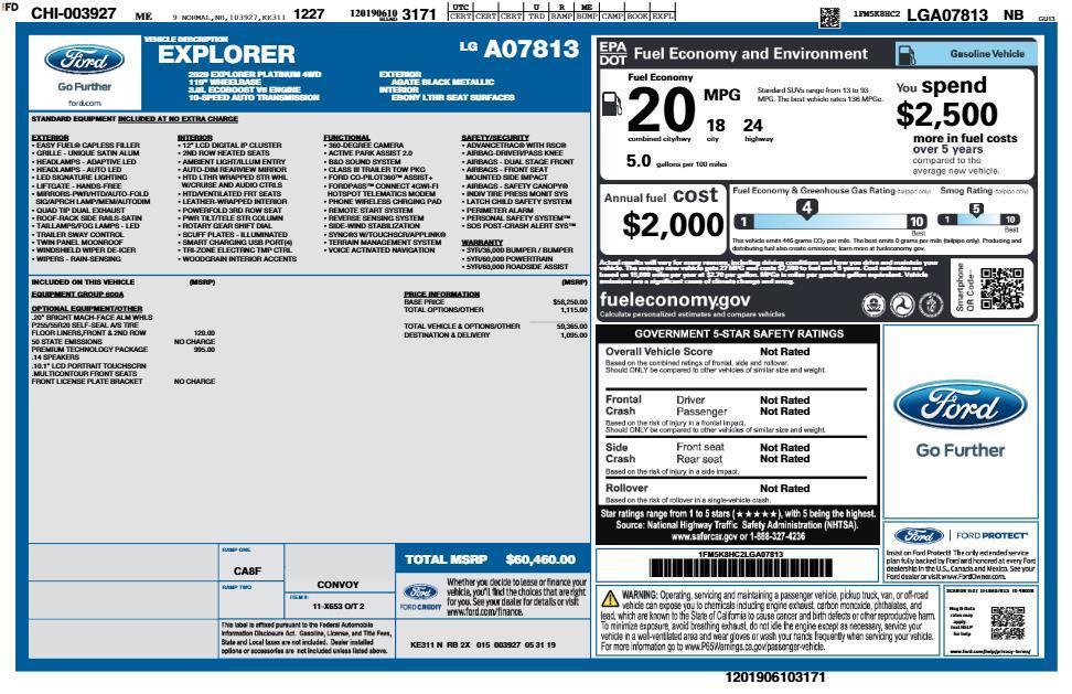 used 2020 Ford Explorer car, priced at $24,490