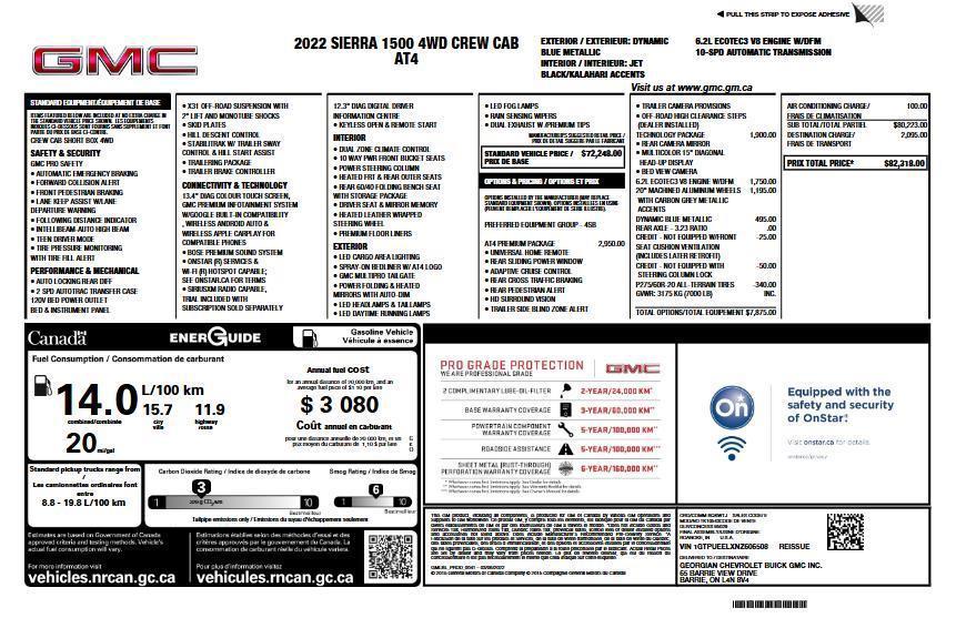 used 2022 GMC Sierra 1500 car, priced at $39,237