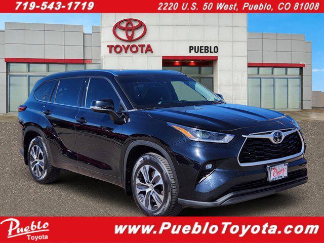 used 2021 Toyota Highlander car, priced at $27,877