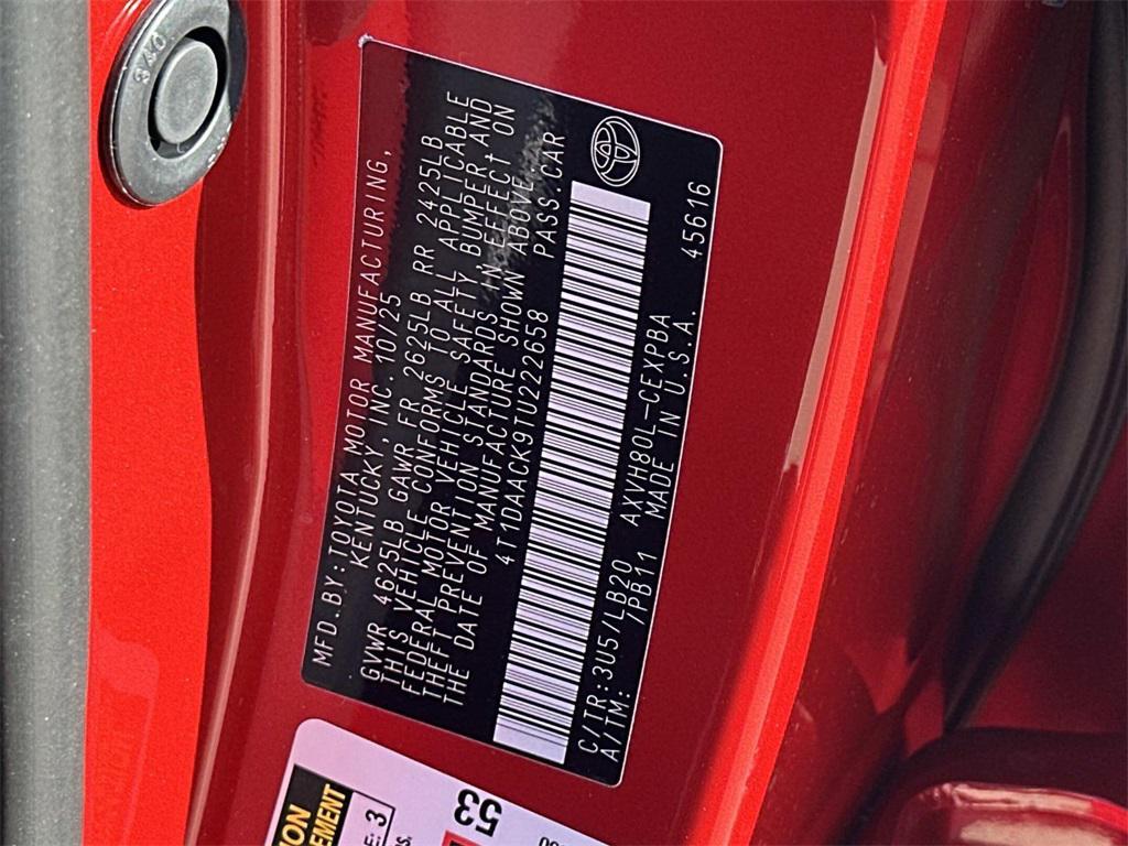 new 2026 Toyota Camry car, priced at $38,608