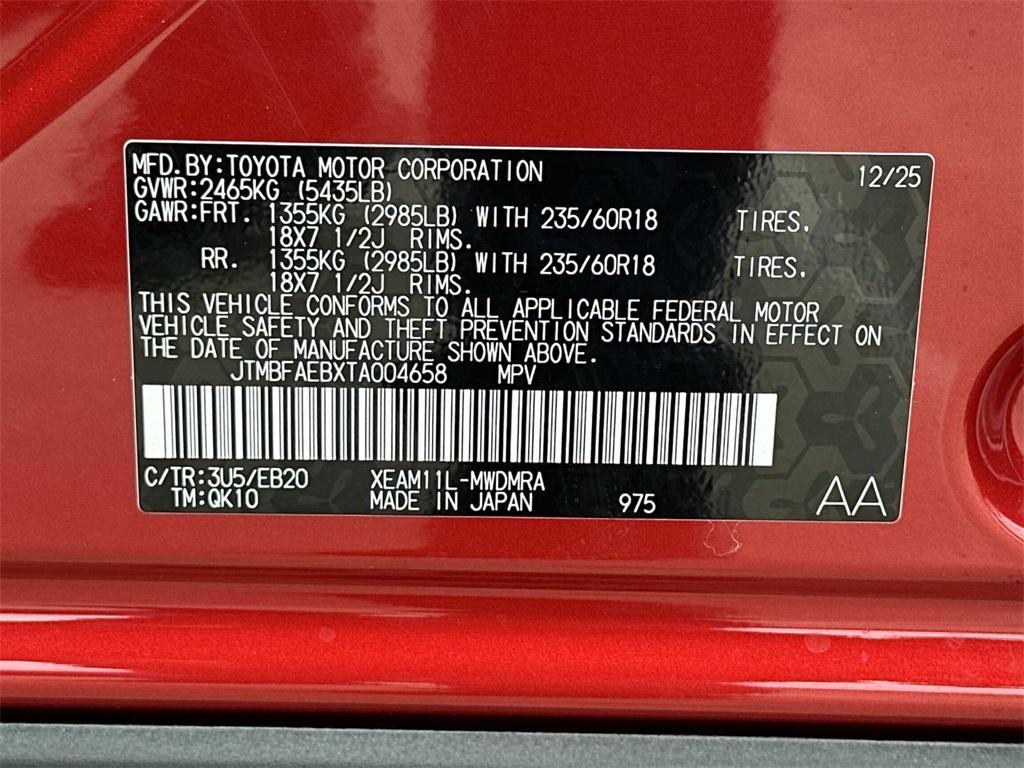 new 2026 Toyota bZ car, priced at $37,164