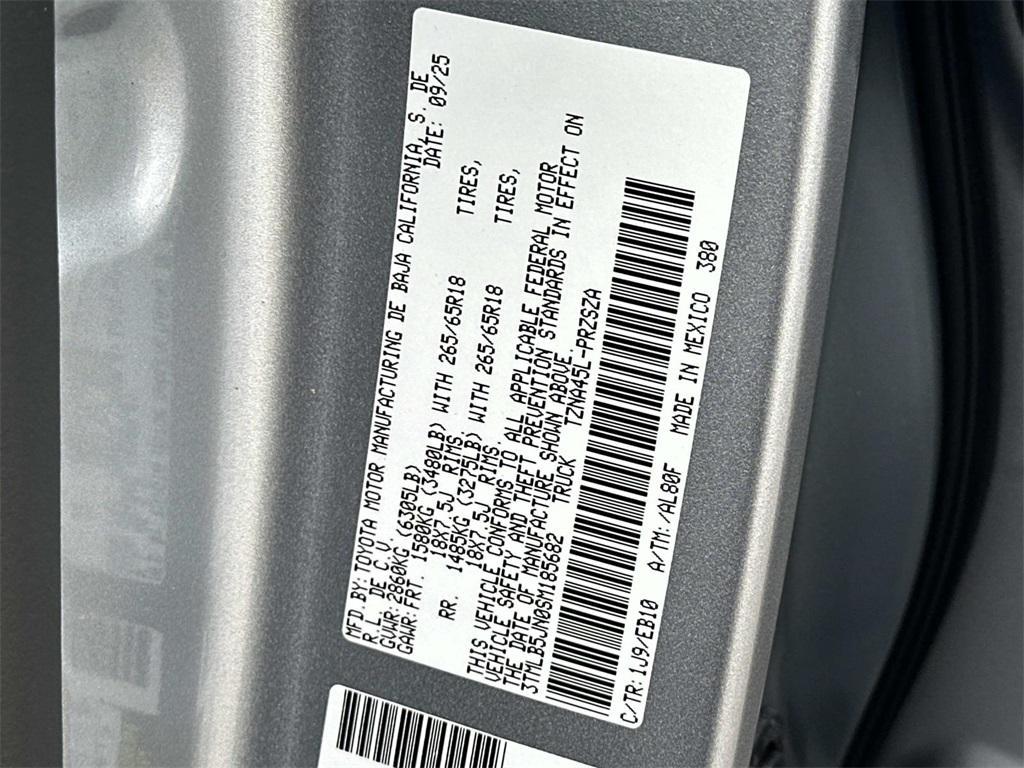 new 2025 Toyota Tacoma car, priced at $55,484