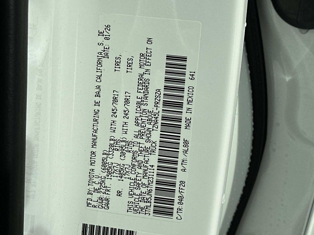 new 2026 Toyota Tacoma car, priced at $43,299