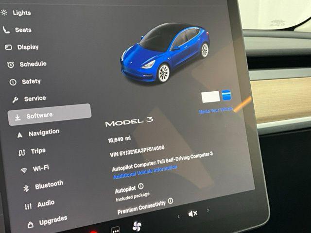 used 2023 Tesla Model 3 car, priced at $28,500