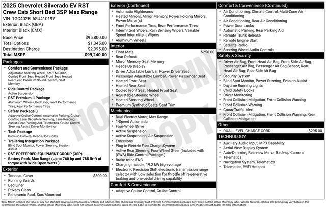 used 2025 Chevrolet Silverado EV car, priced at $67,997