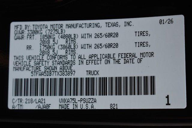 new 2026 Toyota Tundra car, priced at $68,771