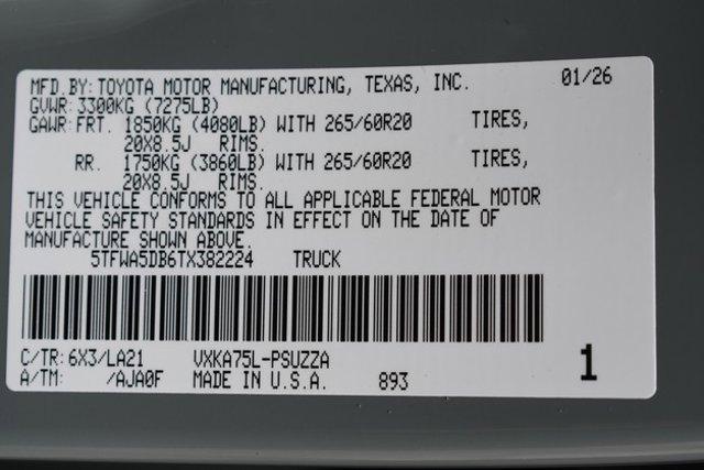 new 2026 Toyota Tundra car, priced at $68,651