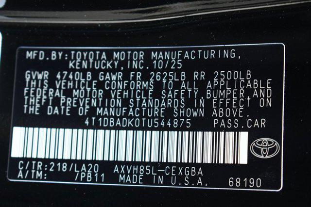 new 2026 Toyota Camry car, priced at $35,442