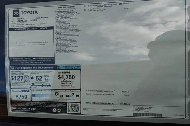 new 2026 Toyota Prius Plug-In Hybrid car, priced at $34,681