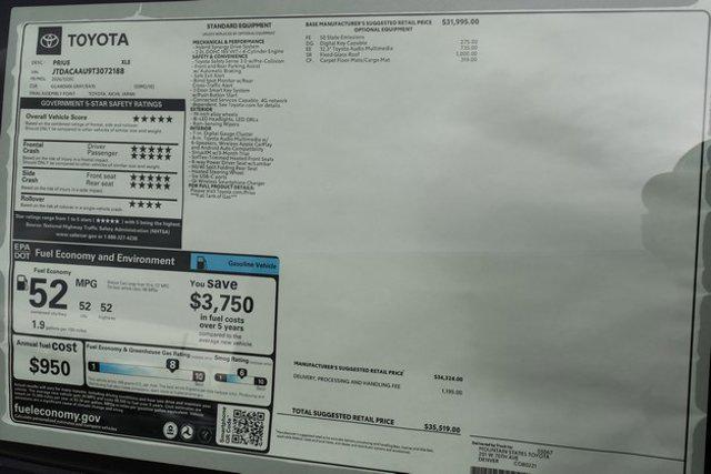 new 2026 Toyota Prius car, priced at $33,761