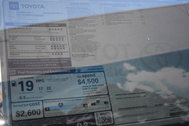 new 2026 Toyota Tundra car, priced at $61,381