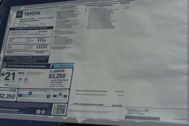new 2026 Toyota Tacoma car, priced at $50,851