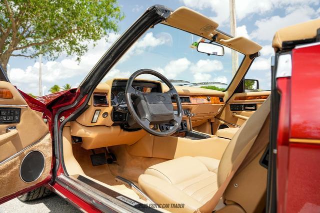1993 Burgundy Jaguar XJS