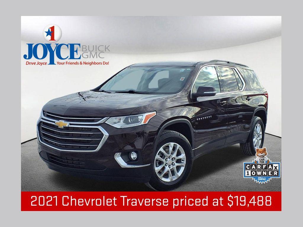 used 2021 Chevrolet Traverse car, priced at $19,488