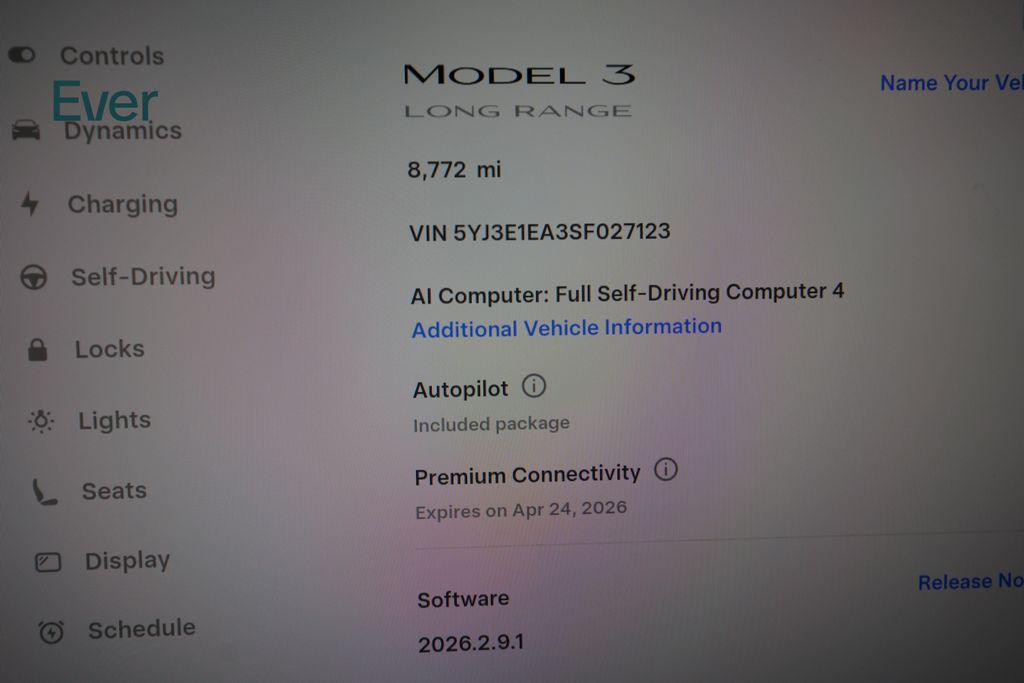 used 2025 Tesla Model 3 car, priced at $36,999