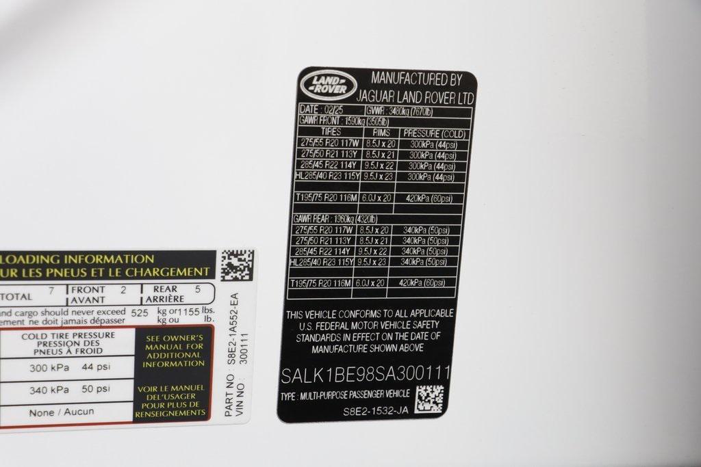 new 2025 Land Rover Range Rover car, priced at $178,280