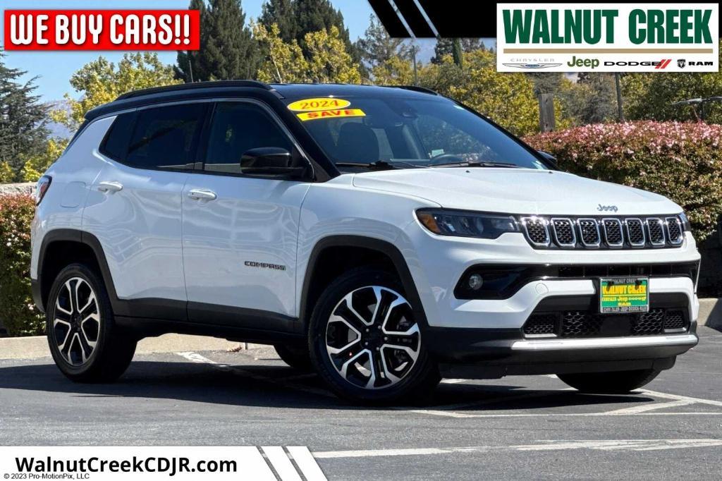 used 2024 Jeep Compass car, priced at $23,400
