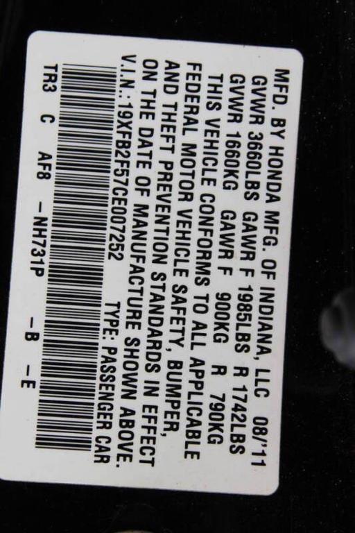 used 2012 Honda Civic car, priced at $5,799