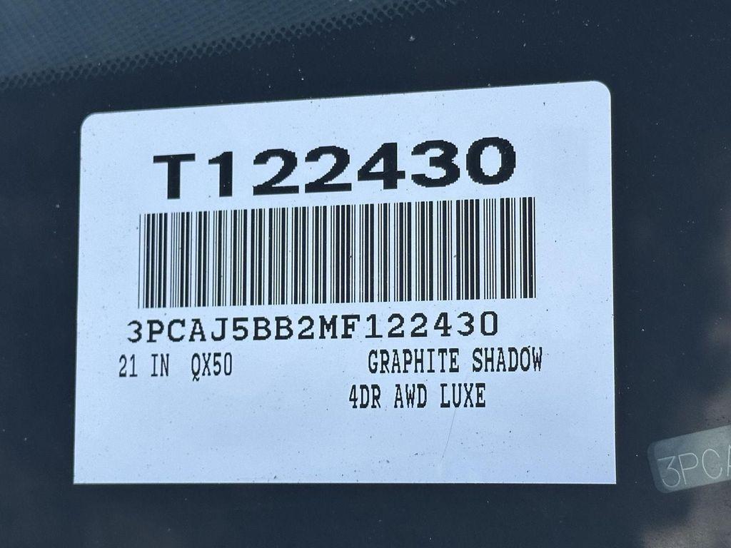 used 2021 INFINITI QX50 car, priced at $24,000