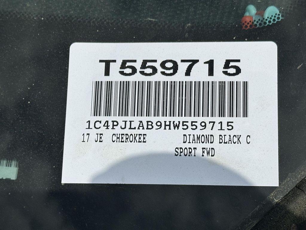 used 2017 Jeep Cherokee car, priced at $14,900