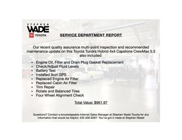 used 2024 Toyota Tundra Hybrid car, priced at $64,827