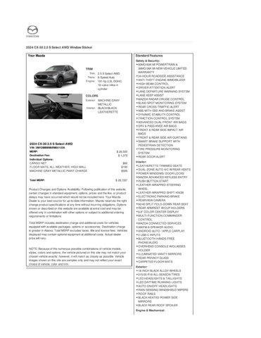 used 2024 Mazda CX-30 car, priced at $22,971