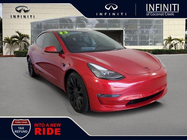 used 2023 Tesla Model 3 car, priced at $32,883
