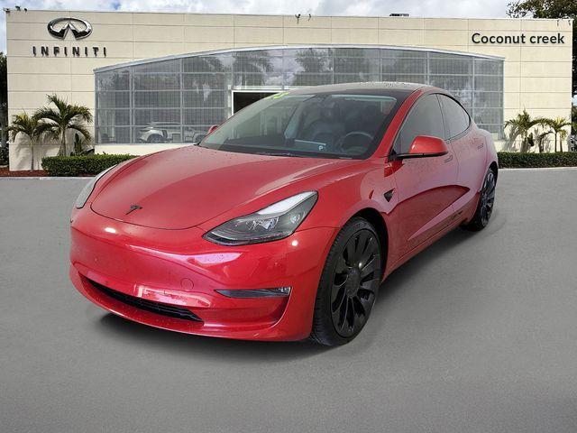 used 2023 Tesla Model 3 car, priced at $32,883