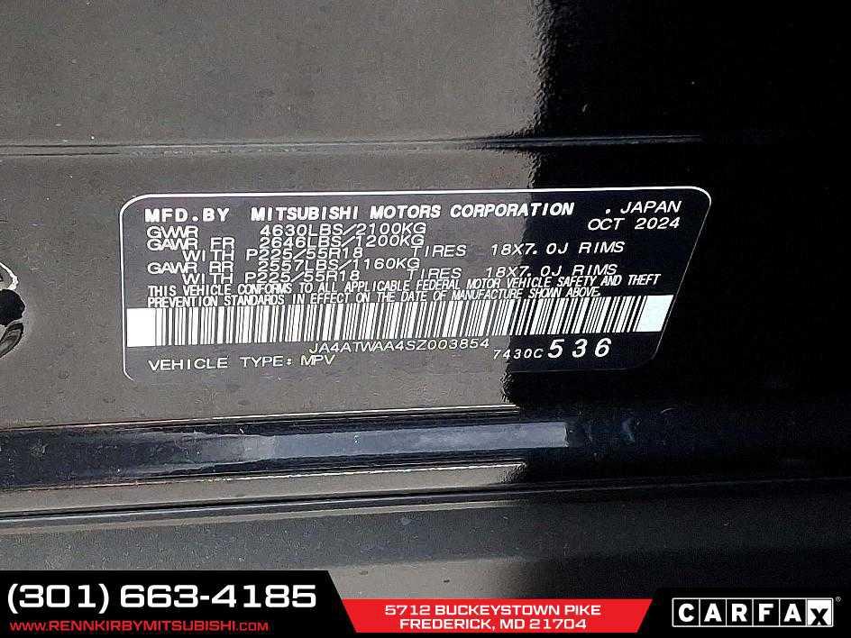 new 2025 Mitsubishi Eclipse Cross car, priced at $26,020