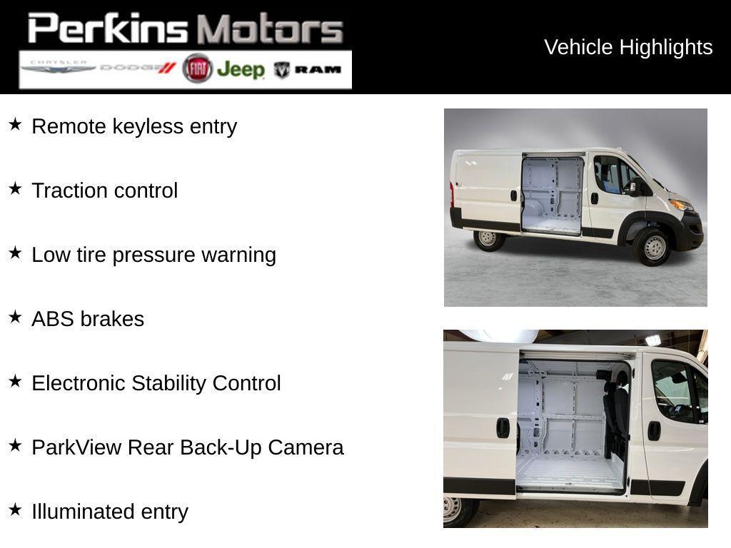 new 2026 Ram ProMaster 2500 car, priced at $45,236