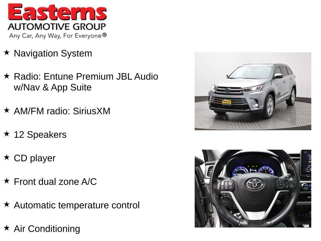 used 2019 Toyota Highlander Hybrid car, priced at $26,375