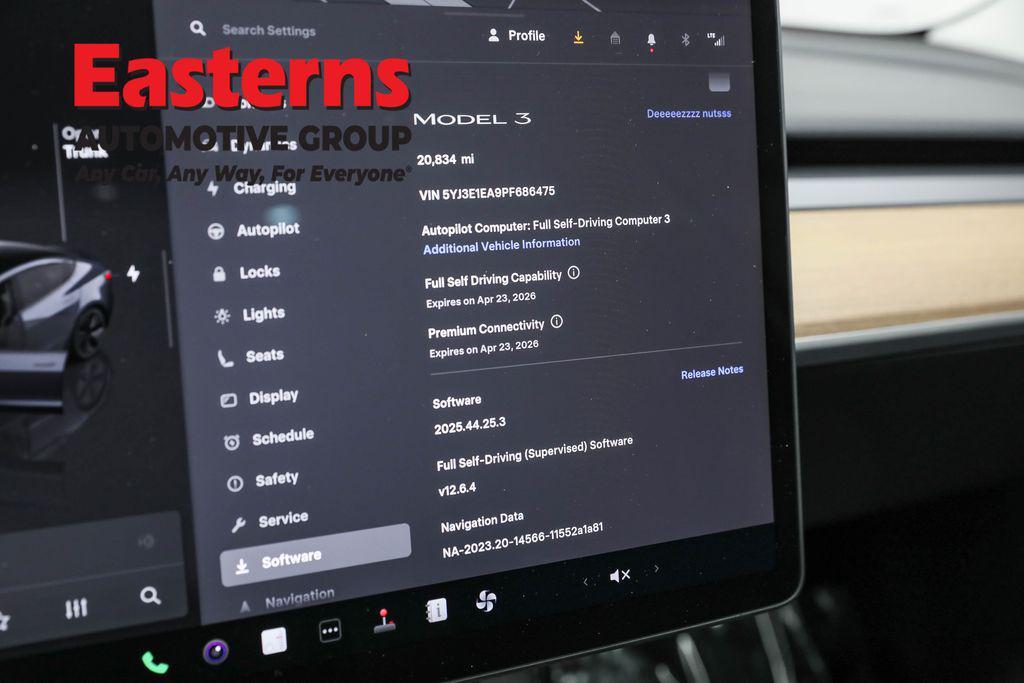 used 2023 Tesla Model 3 car, priced at $24,950