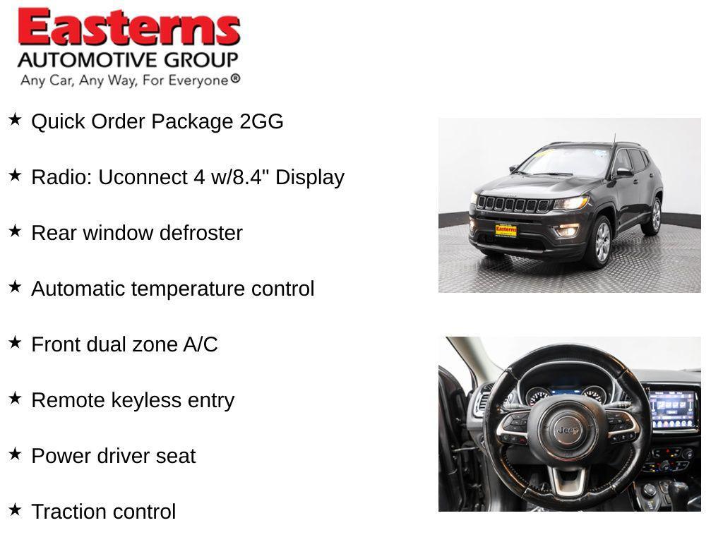 used 2021 Jeep Compass car, priced at $18,490